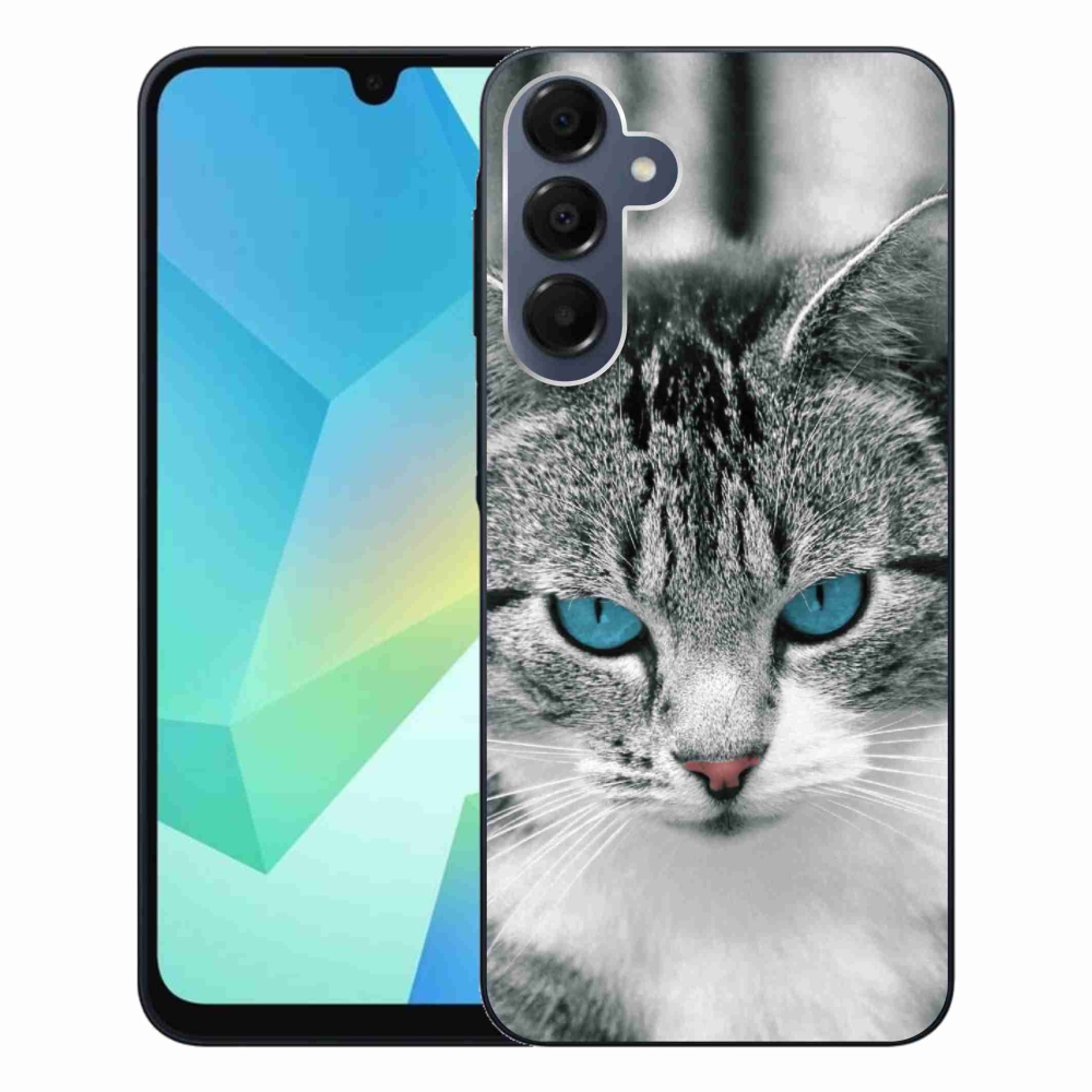 Gelový kryt mmCase na Samsung Galaxy A16 4G/5G - kočičí pohled 1