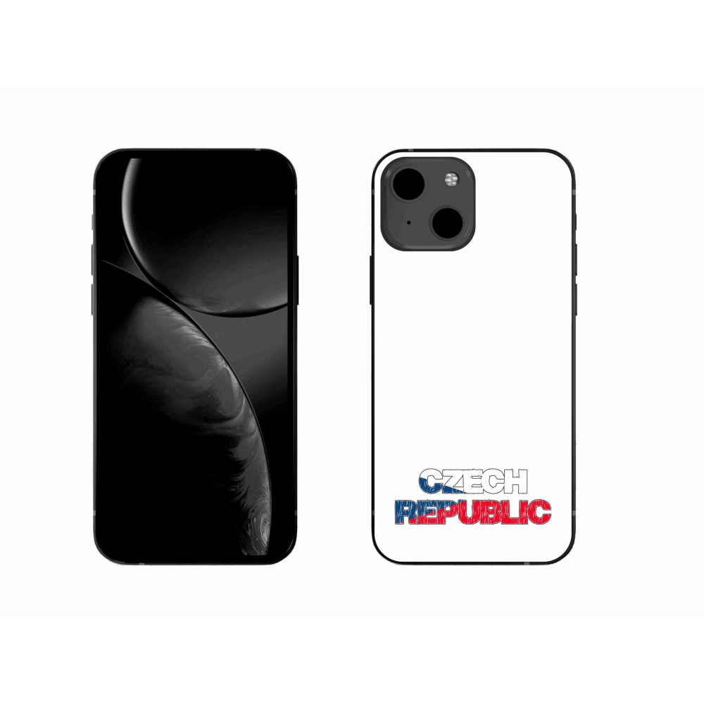Gelový kryt mmCase na iPhone 13 6.1 - Czech Republic bílé pozadí