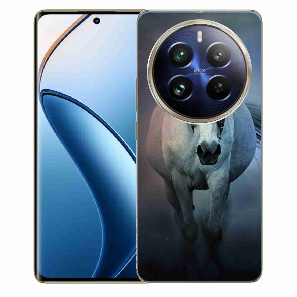 Gelový obal mmCase na Realme 12 Pro 5G/12 Pro+ 5G - běžící bílý kůň