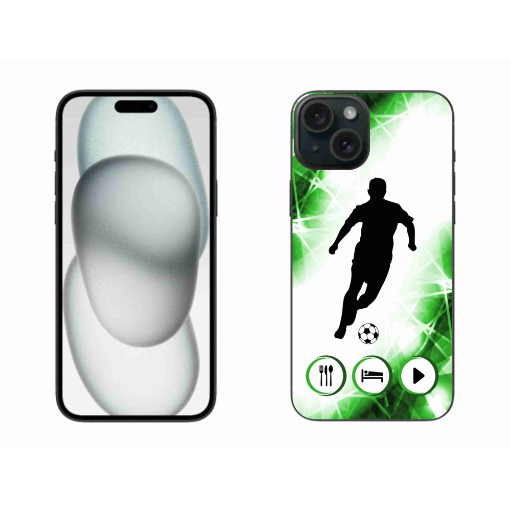 Gelový kryt mmCase na iPhone 15 Plus - fotbalista