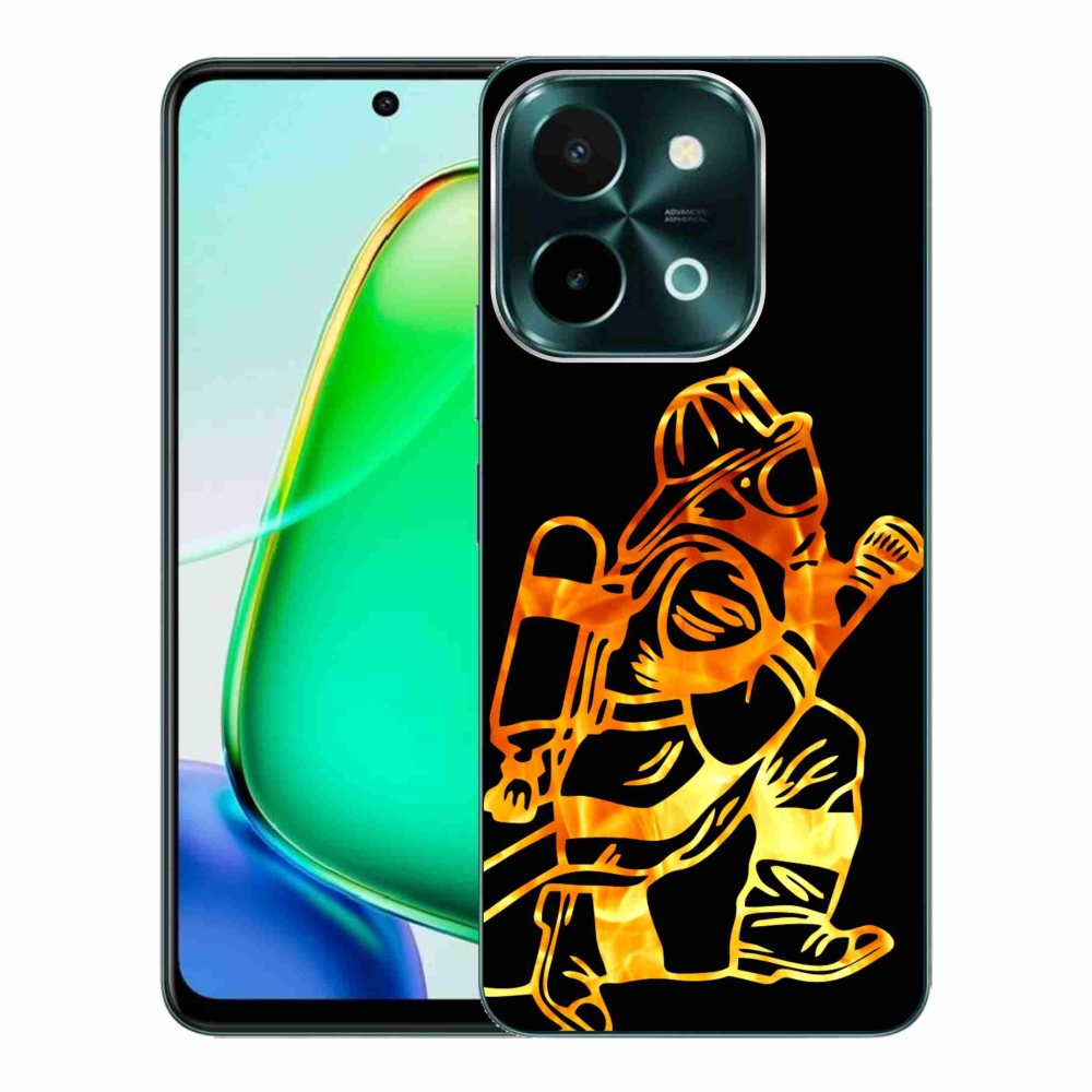 Gelový kryt mmCase na Vivo Y28 - hasič 1