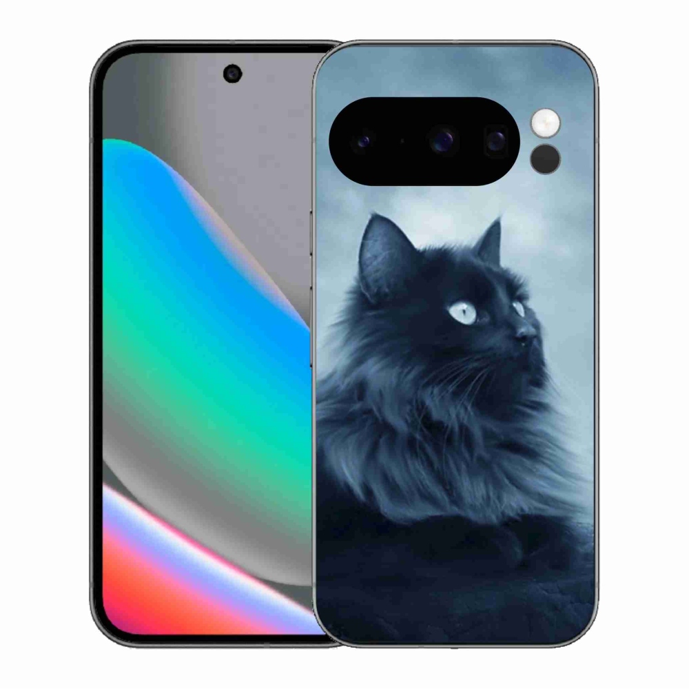 Gelový kryt mmCase na Google Pixel 10 Pro - černá kočka 1