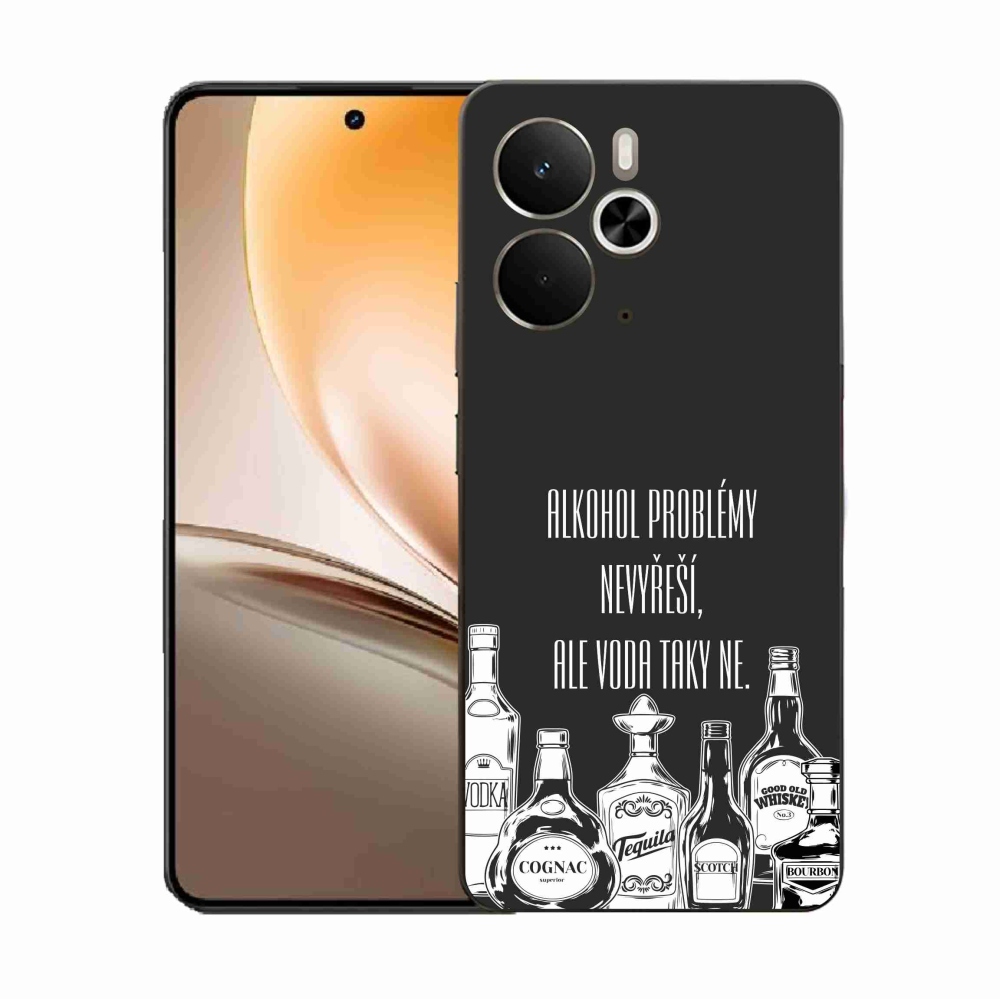 Gelový kryt mmCase na Realme 14 5G - vtipný text černé pozadí