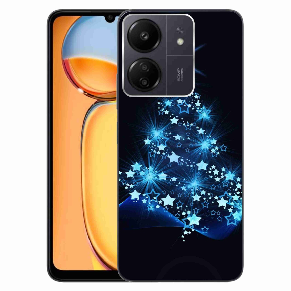 Gelový kryt mmCase na Xiaomi Poco C65/Redmi 13C - vánoční stromek