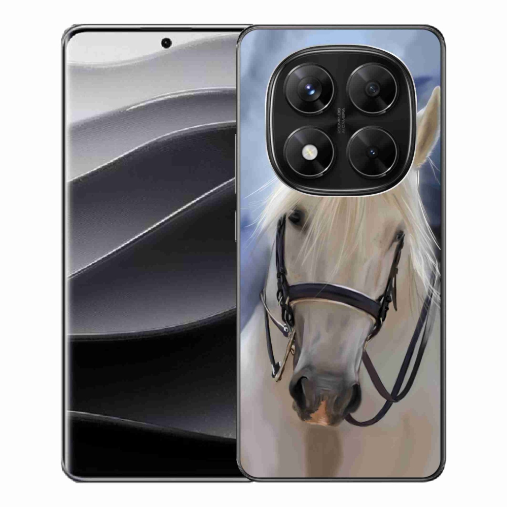 Gelový kryt mmCase na Xiaomi Redmi Note 14 Pro 5G/Poco X7 5G - bílý kůň