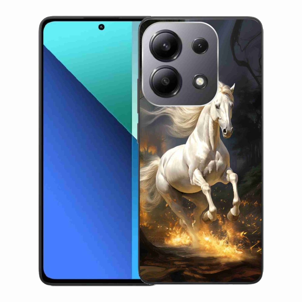 Gelový kryt mmCase na Xiaomi Redmi Note 13 - bílý kůň 2