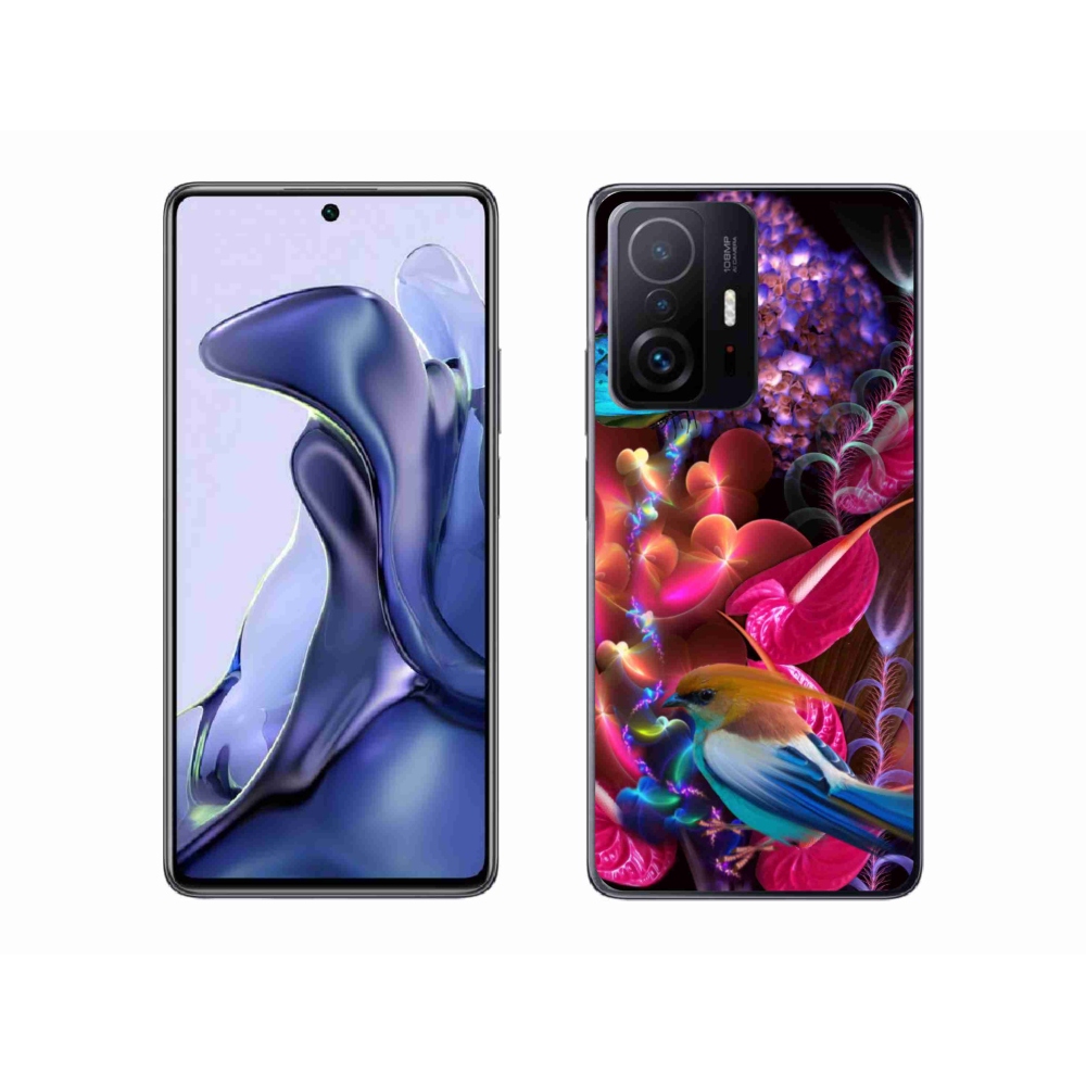 Gelový kryt mmCase na Xiaomi 11T Pro - barevné květiny