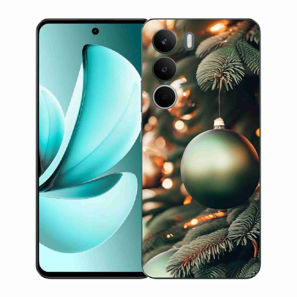 Gelový kryt mmCase na Realme C71 - vánoční ozdoby 1