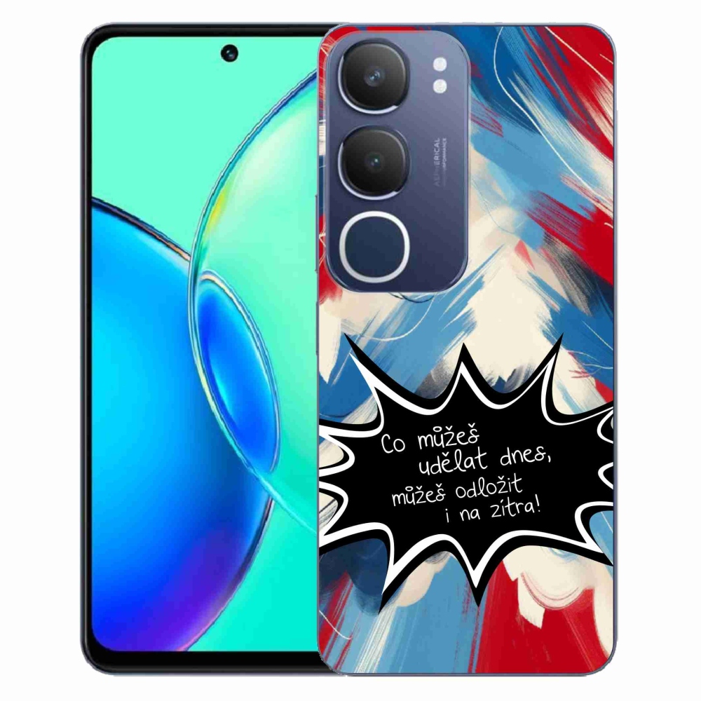 Gelový kryt mmCase na Vivo Y19s - vtipný text 9 černé pozadí
