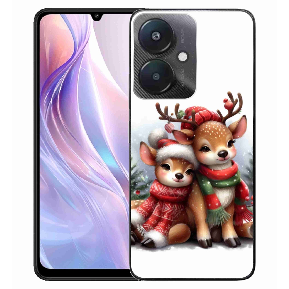 Gelový kryt mmCase na Xiaomi Redmi 13C 5G - vánoční sobi