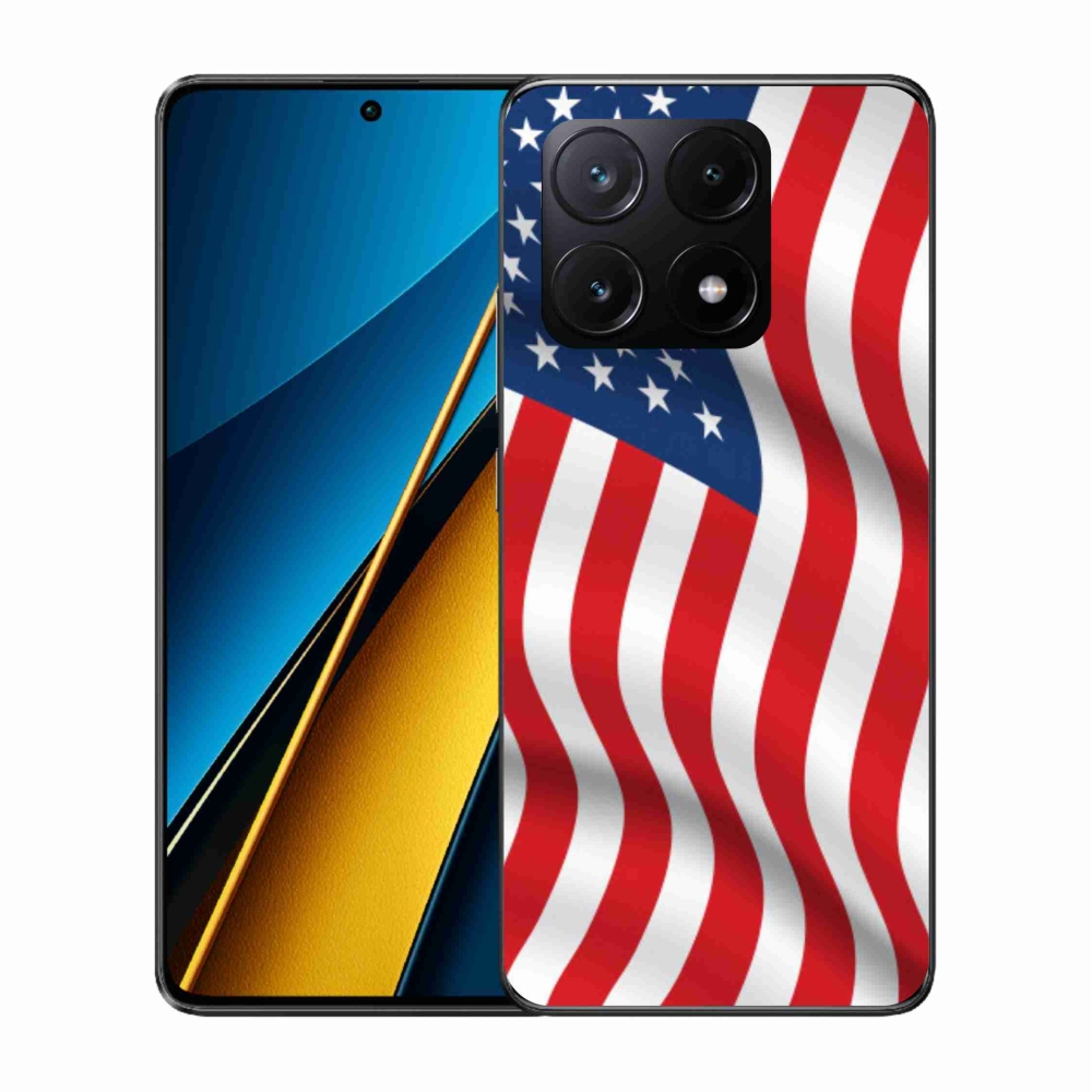 Gelový kryt mmCase na Xiaomi Poco X6 Pro 5G - USA vlajka