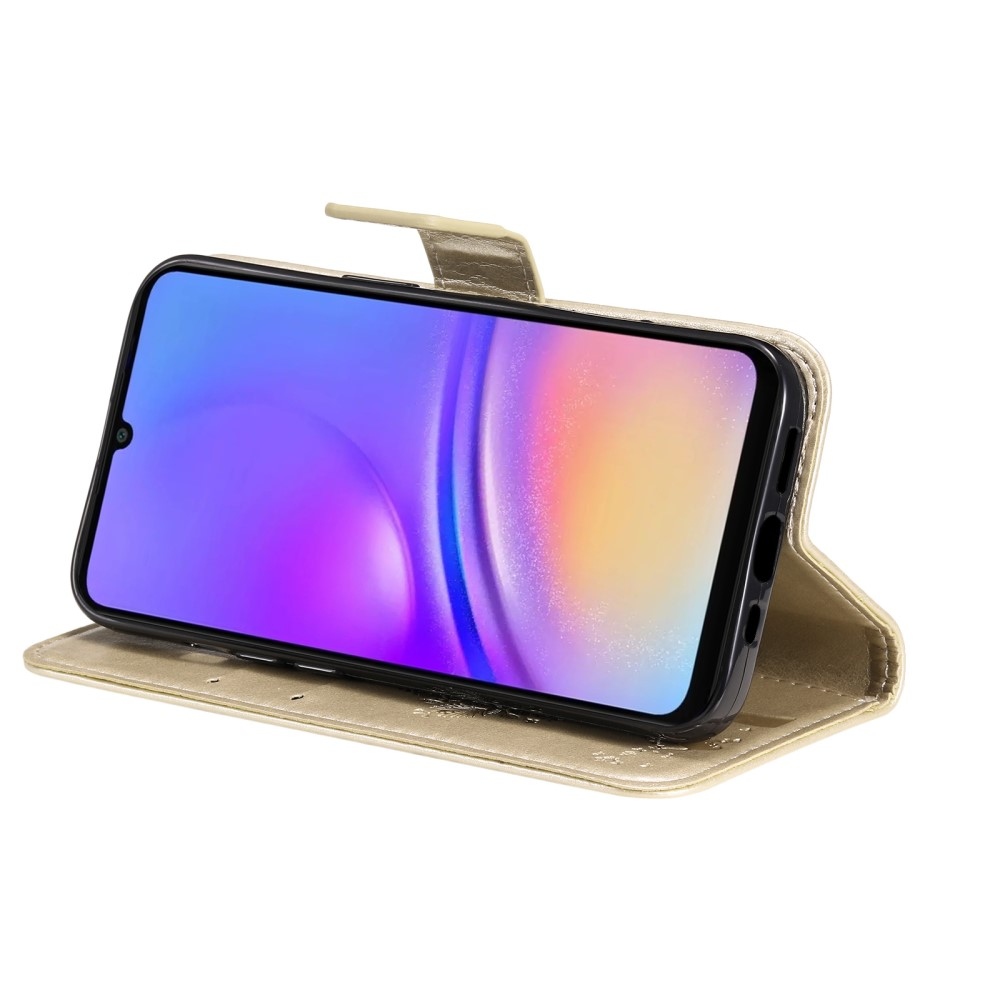 Trees knížkové pouzdro na Samsung Galaxy A06 4G - zlaté