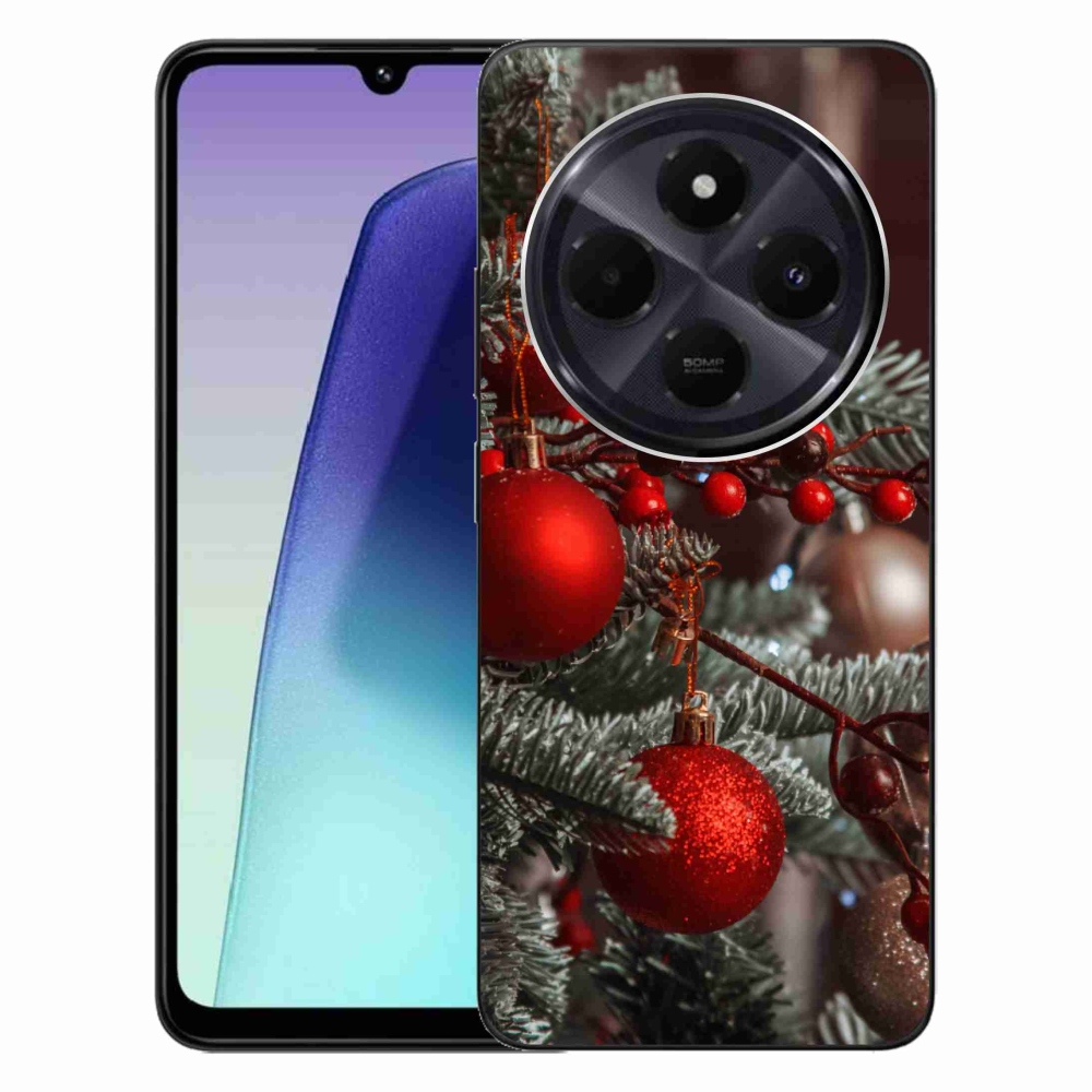 Gelový kryt mmCase na Xiaomi Redmi 14C/Poco C75 - vánoční ozdoby 2