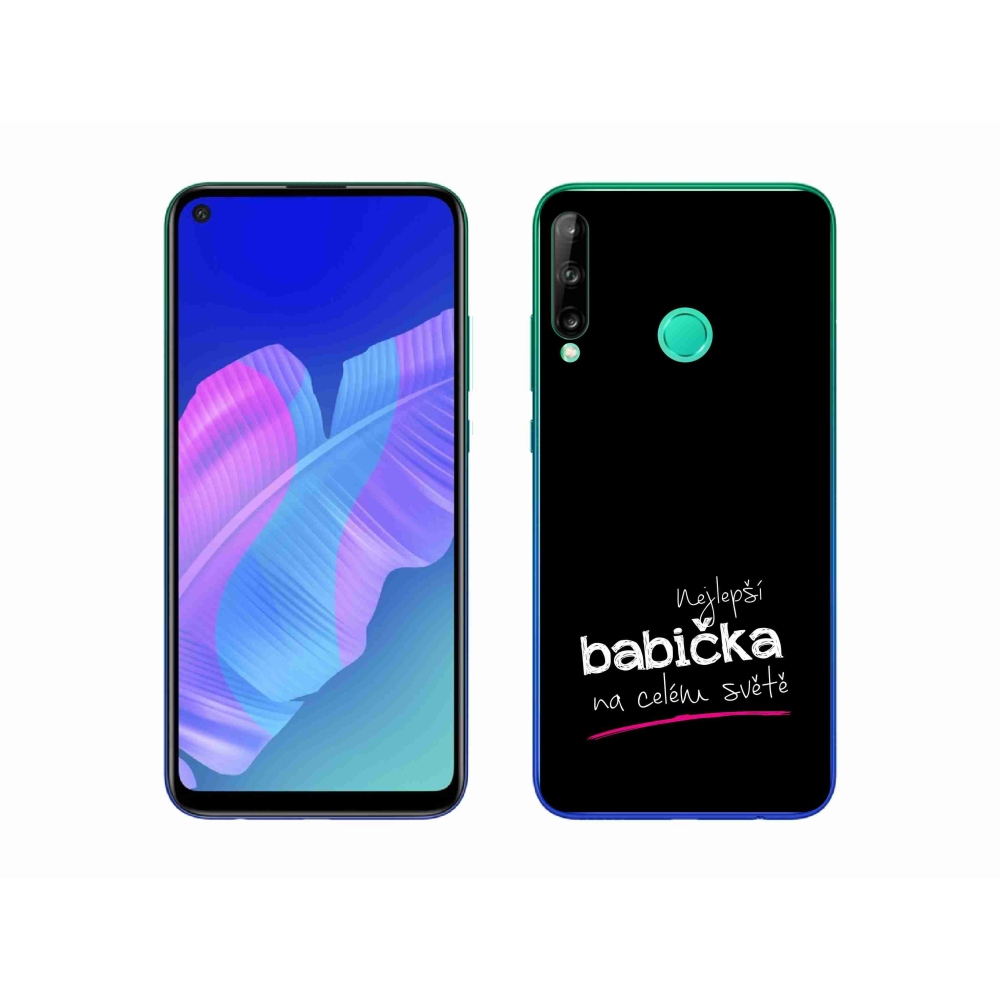 Gelový kryt mmCase na Huawei P40 Lite E - nejlepší babička 4 černé pozadí