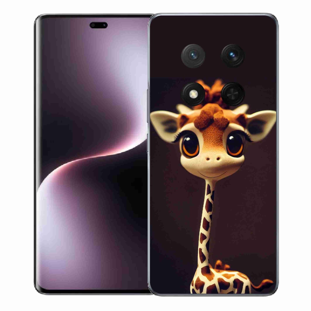 Gelový kryt mmCase na Honor Magic 7 Lite 5G - malá žirafa