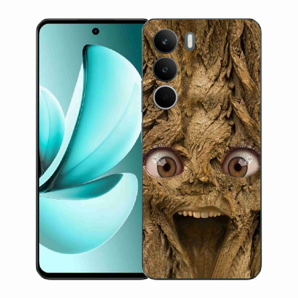 Gelový kryt mmCase na Realme C71 - veselý strom s očima