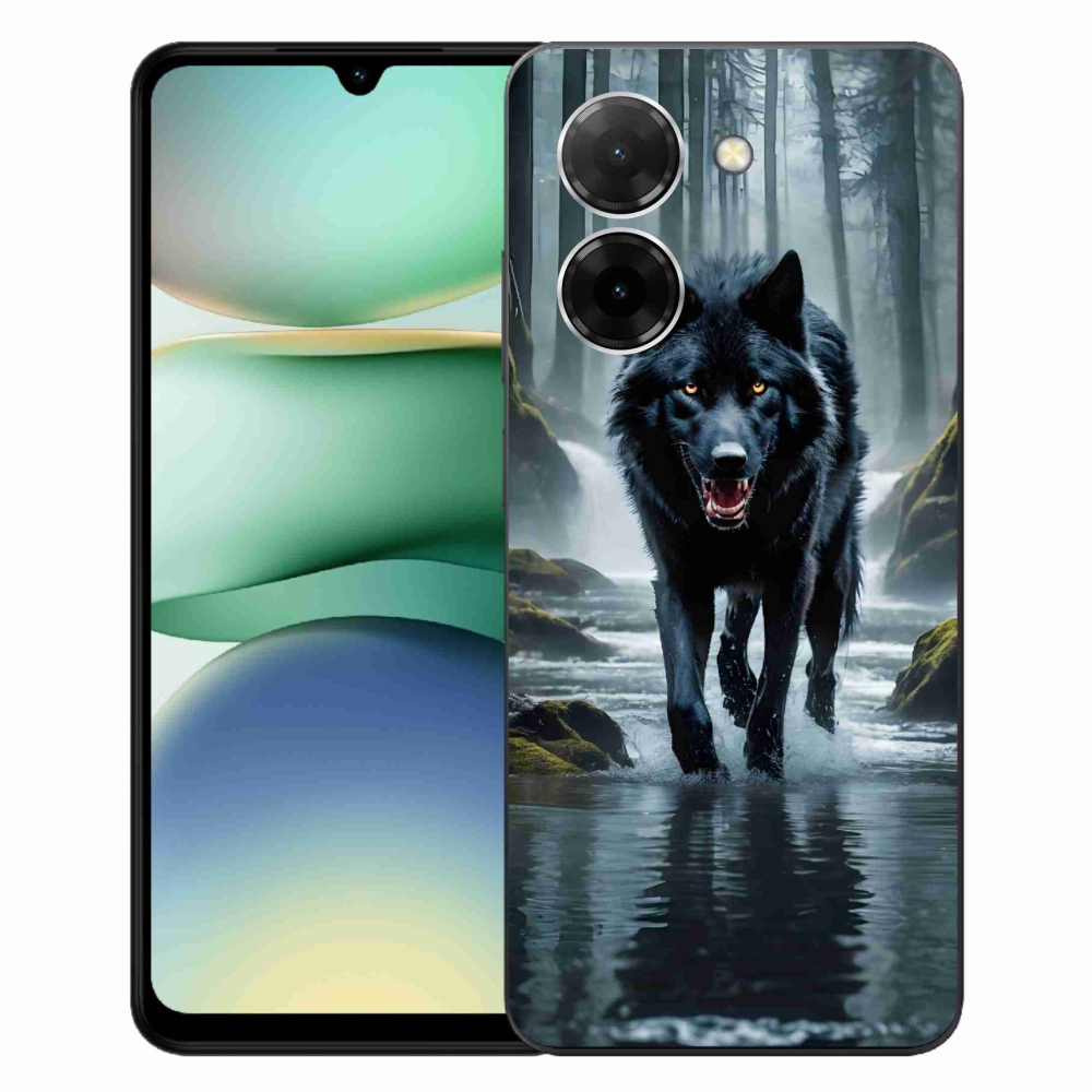 Gelový kryt mmCase na Xiaomi Redmi A5 (171.7x77.8x8.3mm) - černý vlk