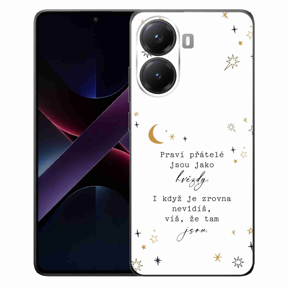 Gelový kryt mmCase na Xiaomi Poco X7 Pro 5G - citát 6 bílé pozadí