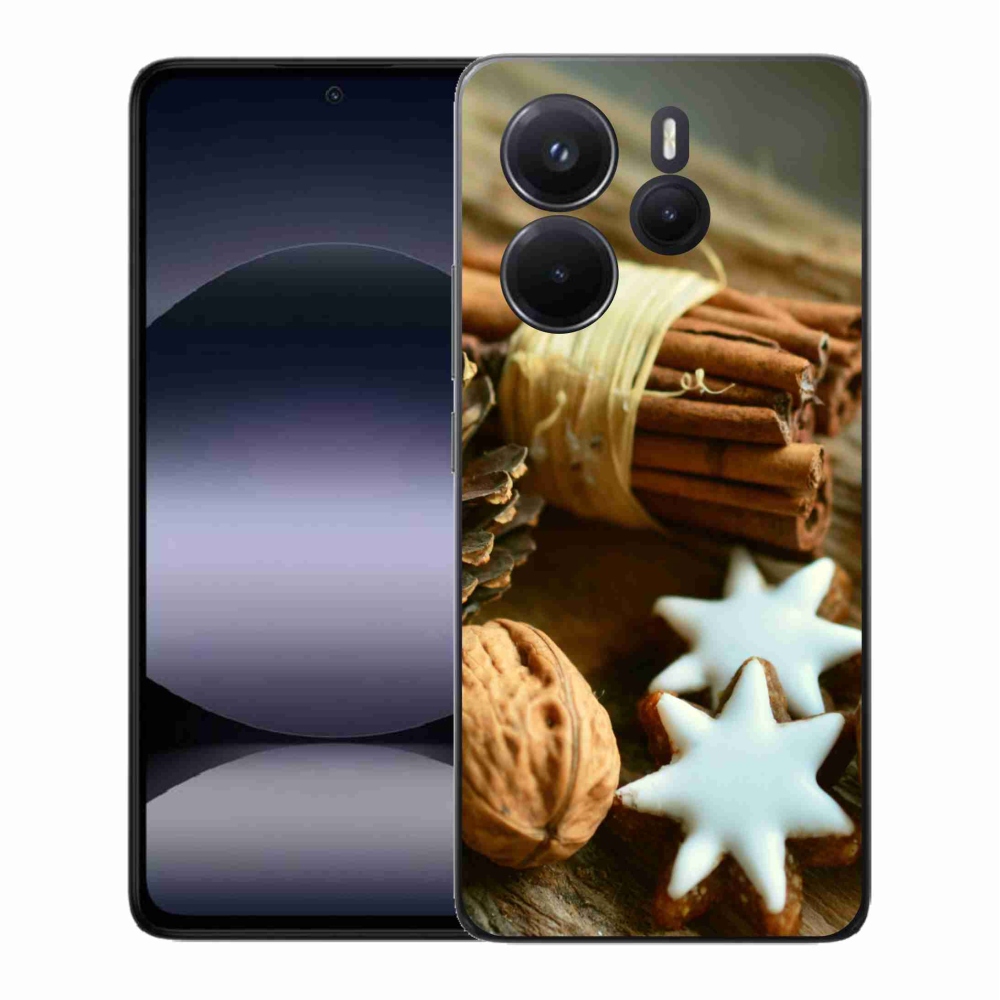Gelový kryt mmCase na Xiaomi Redmi Note 14 - skořice a perníčky