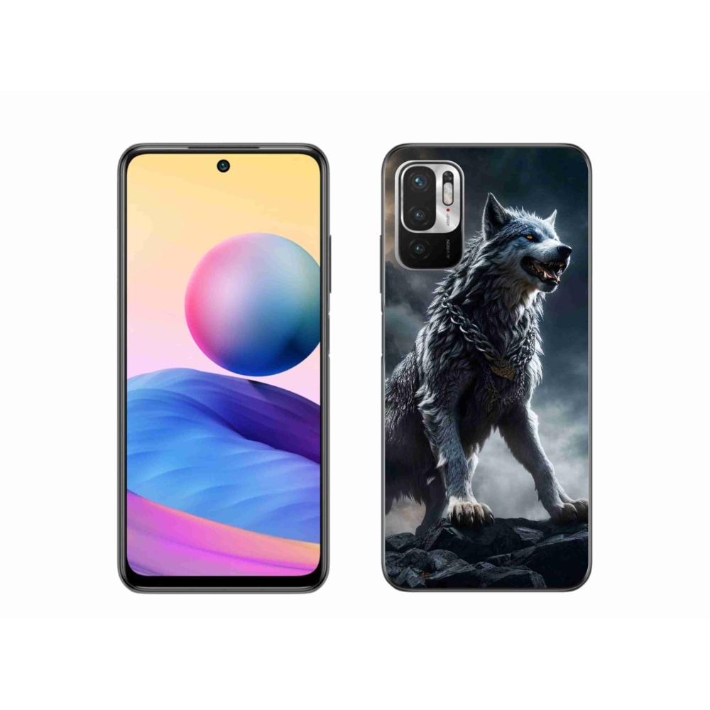 Gelový kryt mmCase na Xiaomi Redmi Note 10 5G - vlk 1
