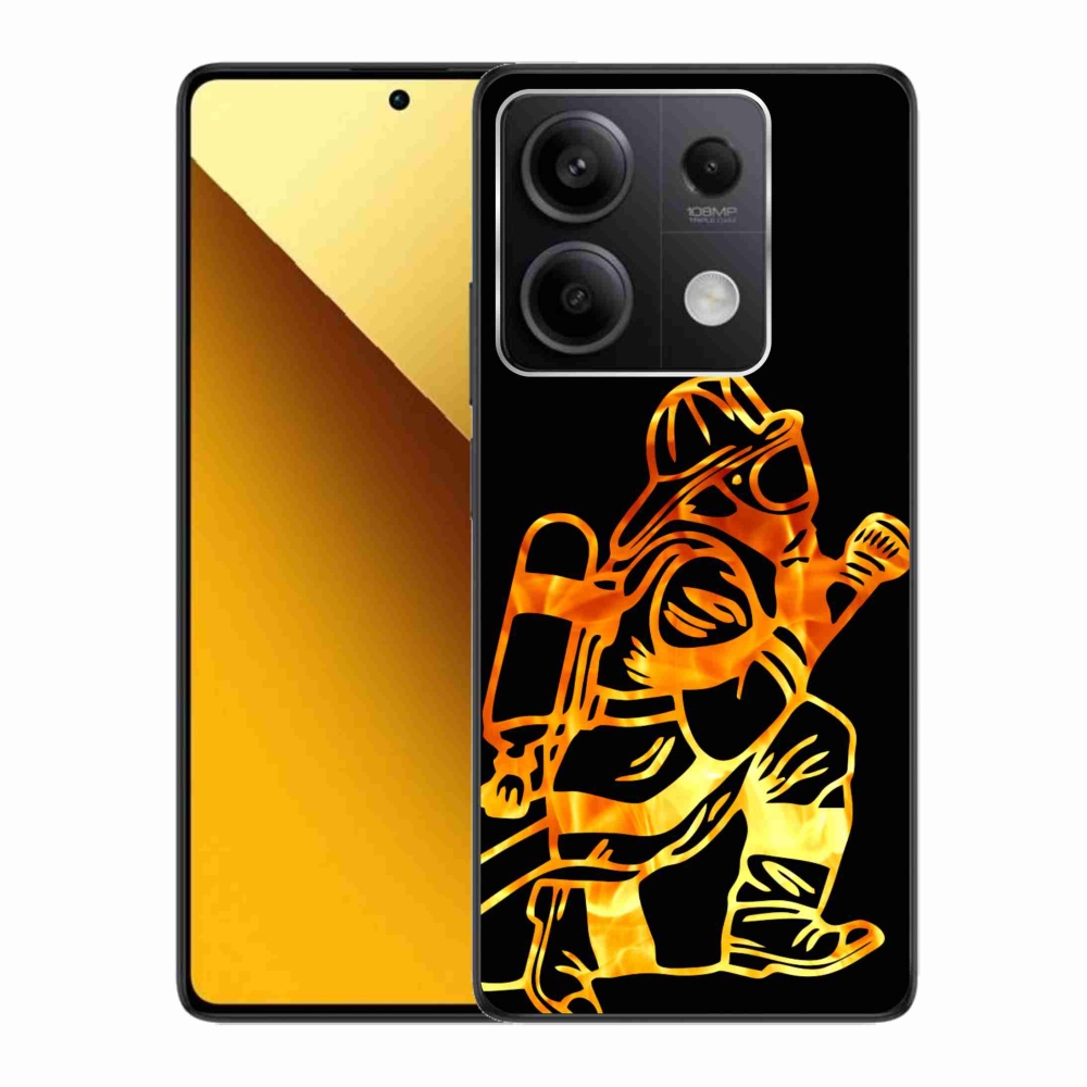 Gelový kryt mmCase na Xiaomi Redmi Note 13 5G - hasič 1