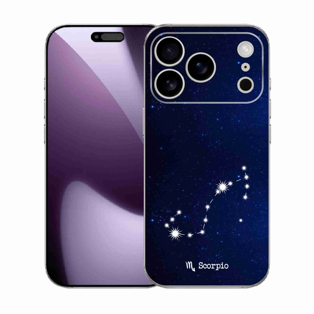 Gelový kryt mmCase na iPhone 17 Pro - souhvězdí Štíra