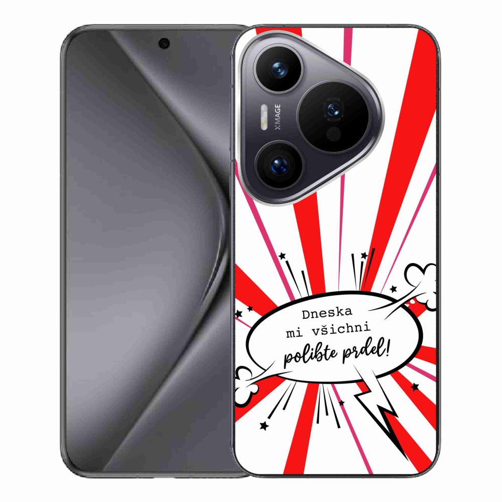 Gelový kryt mmCase na Huawei Pura 70 Pro - vtipný text 15 bílé pozadí