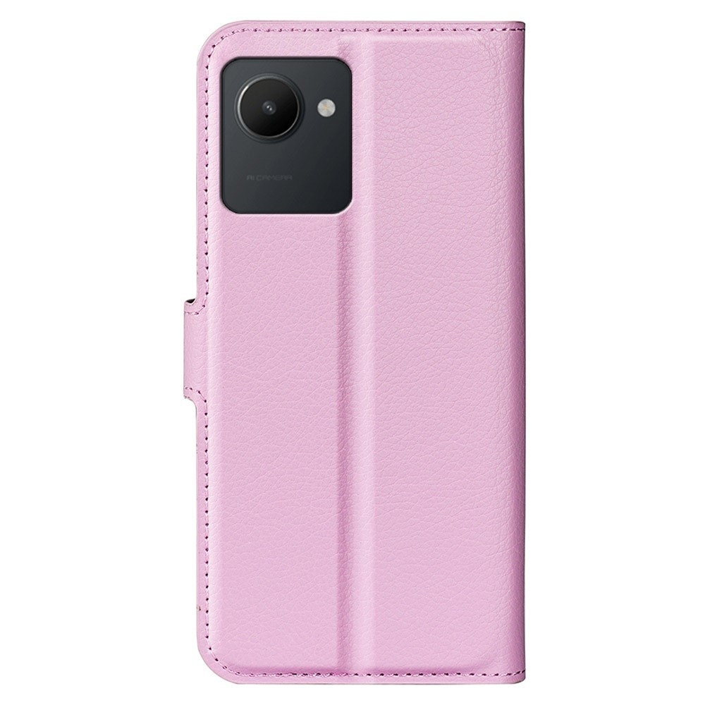 Litchi knížkové pouzdro na Realme C30 - růžové
