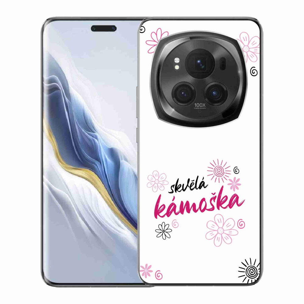 Gelový kryt mmCase na Honor Magic 6 Pro 5G - skvělá kámoška bílé pozadí