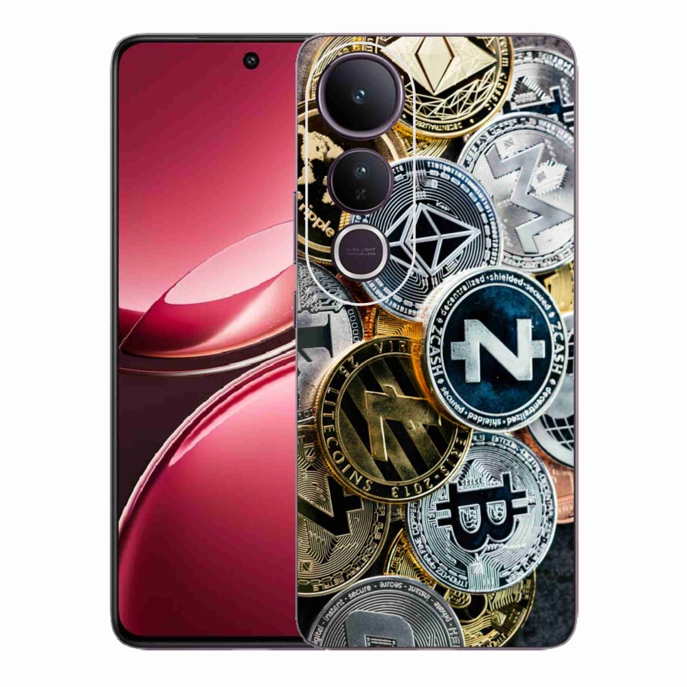Gelový kryt mmCase na Vivo V50 Lite 4G/5G - kryptoměny