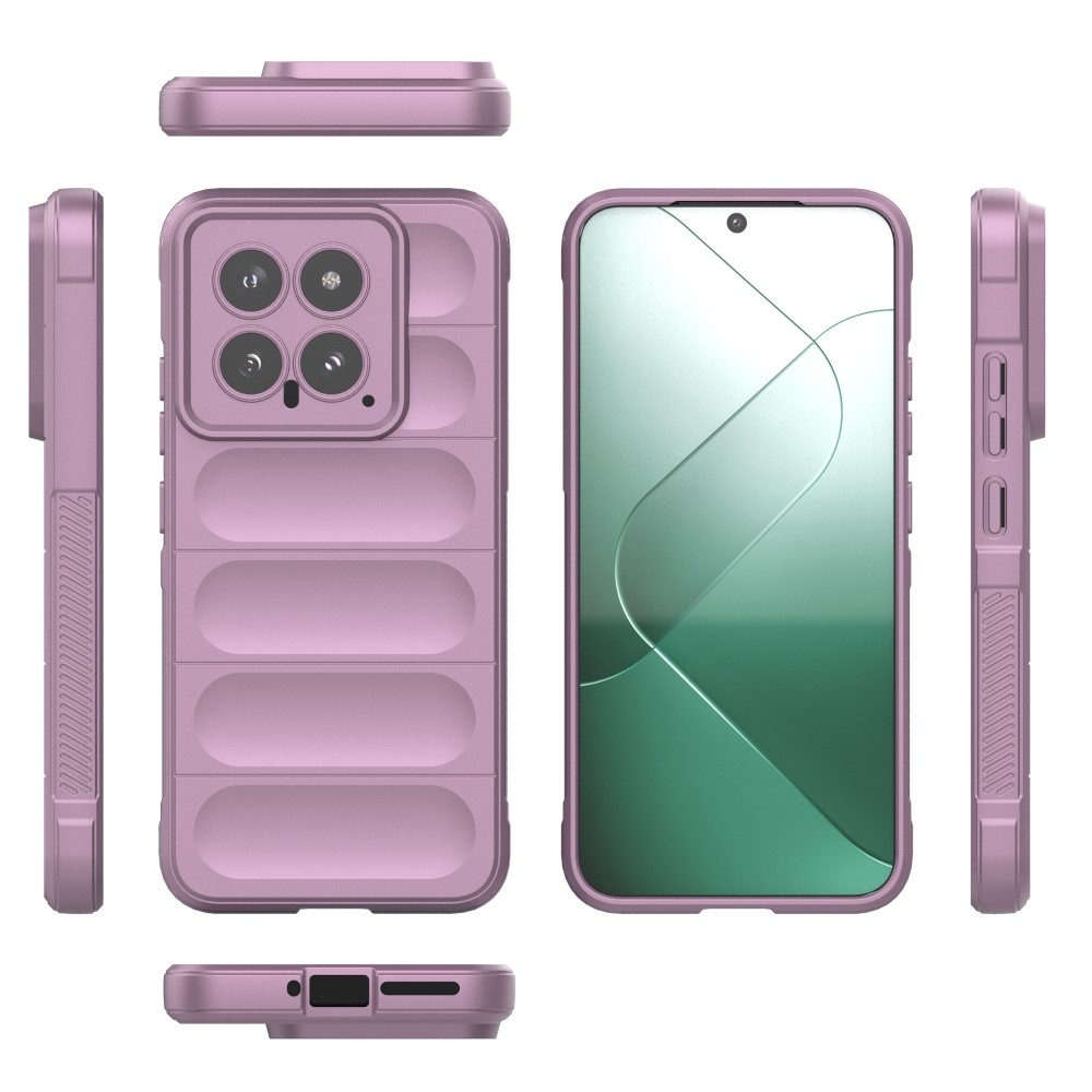 Rugg odolný gelový obal na Xiaomi 14 - světlefialový