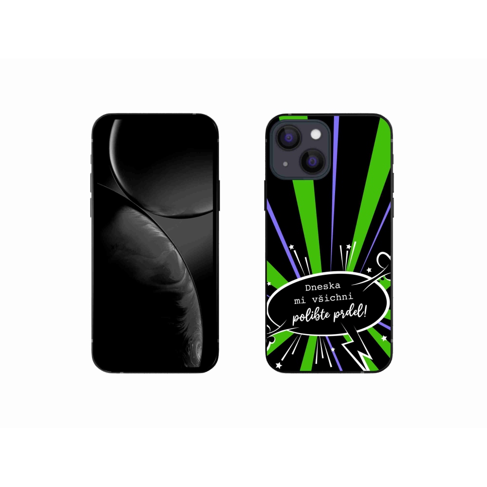 Gelový kryt mmCase na iPhone 13 mini 5.4 - vtipný text 15 černé pozadí
