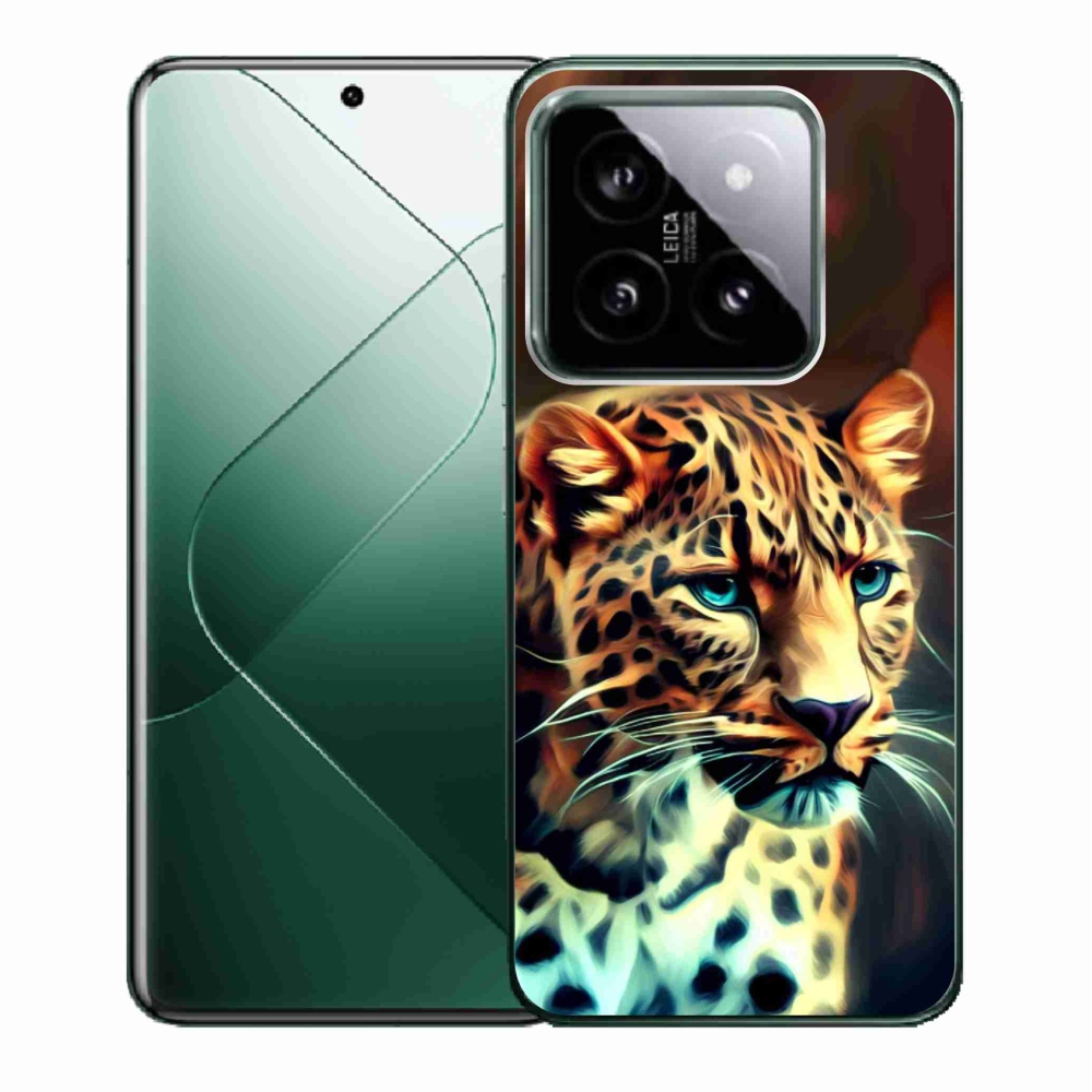 Gelový kryt mmCase na Xiaomi 14 - leopard