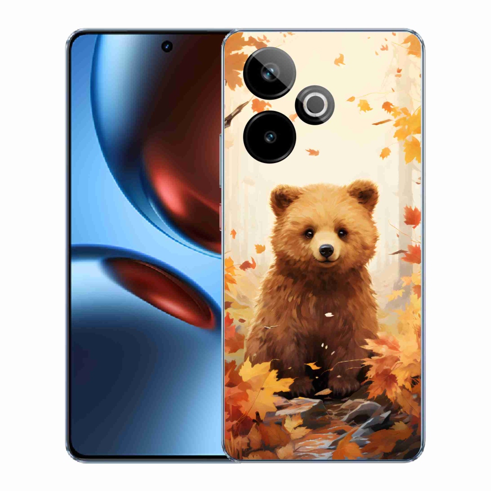 Gelový kryt mmCase na Realme GT 7 5G/GT 7T 5G - medvěd v lese