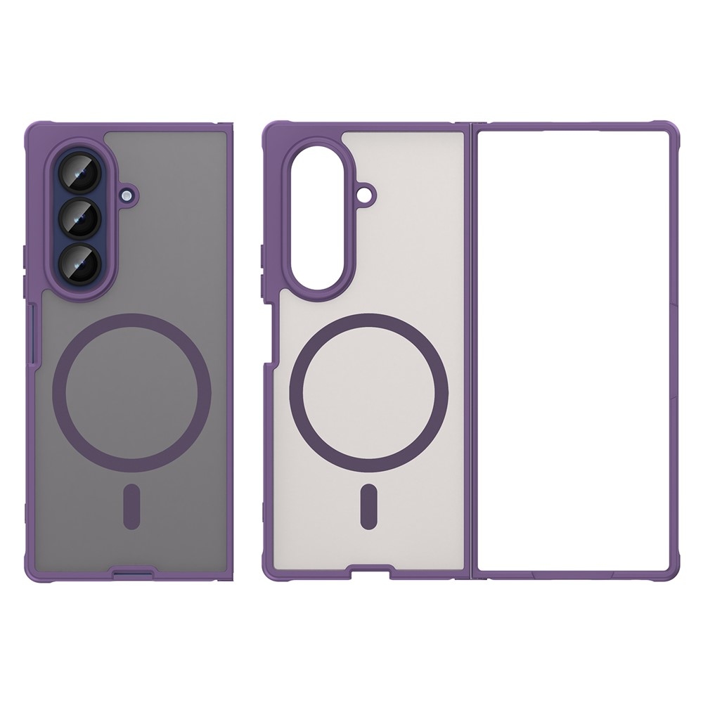 Case matný gelový obal s MagSafe na Samsung Galaxy Z Fold7 5G - fialový