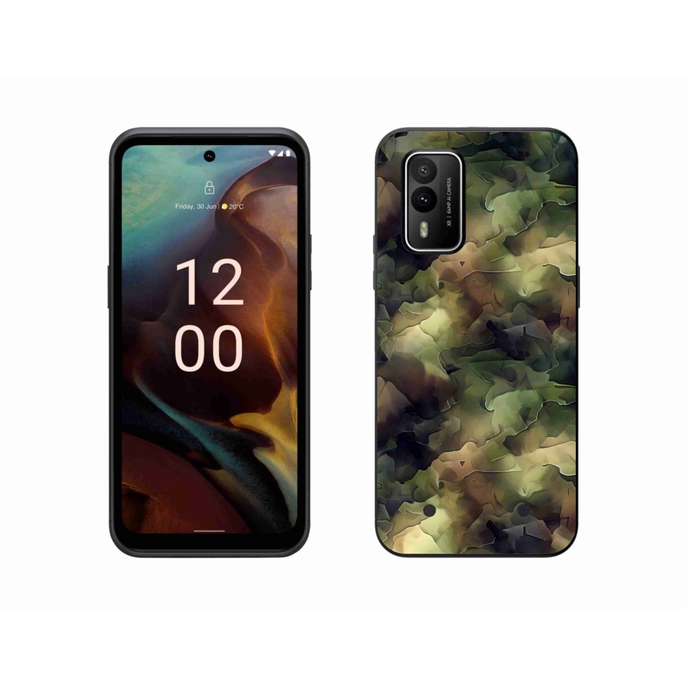 Gelový kryt mmCase na Nokia XR21 - maskáčový vzor 10