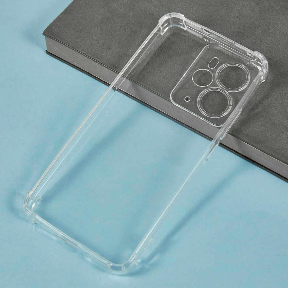 Průhledný gelový obal s vyztuženými rohy na Realme 14 5G