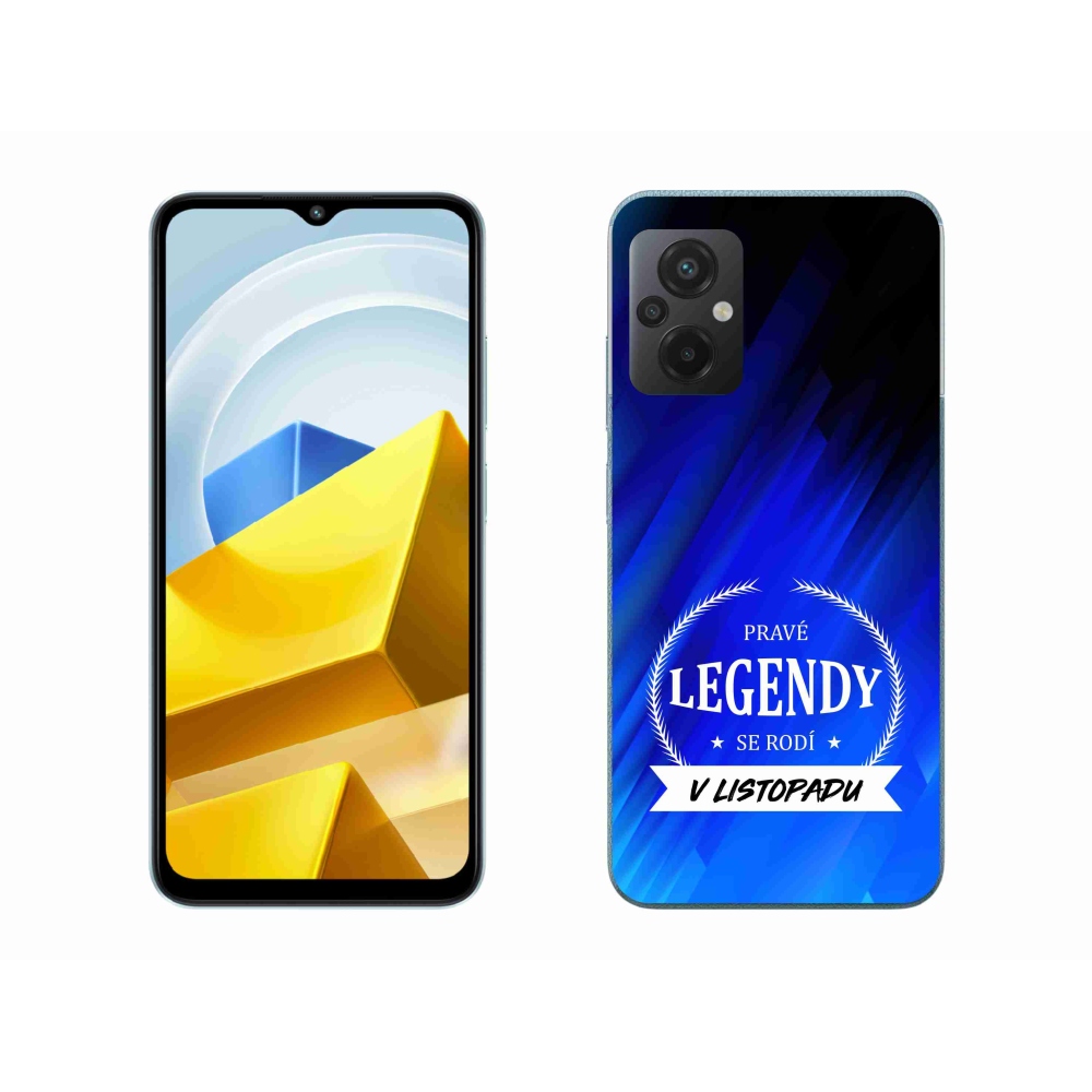 Gelový kryt mmCase na Xiaomi Poco M5 4G - legendy v listopadu modré pozadí