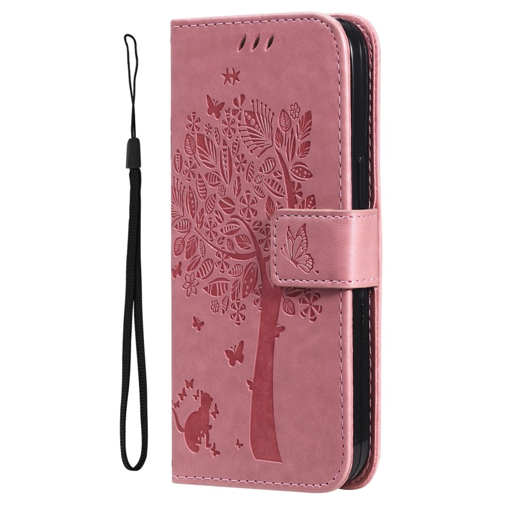 Trees knížkové pouzdro na Xiaomi Redmi Note 13 Pro 4G/Poco M6 Pro - růžové