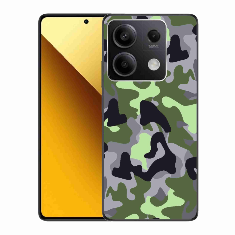 Gelový kryt mmCase na Xiaomi Redmi Note 13 5G - maskáčový vzor 7