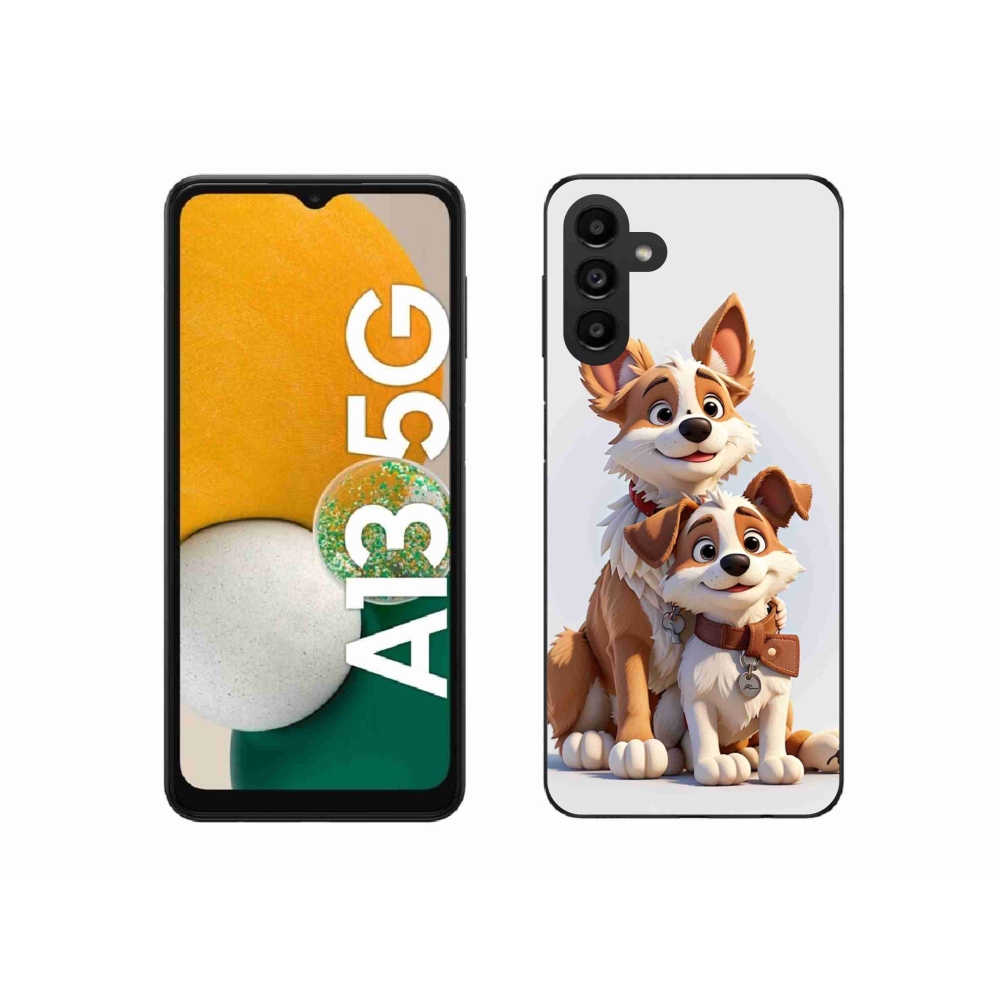 Gelový kryt mmCase na Samsung Galaxy A13 5G - kreslení psi