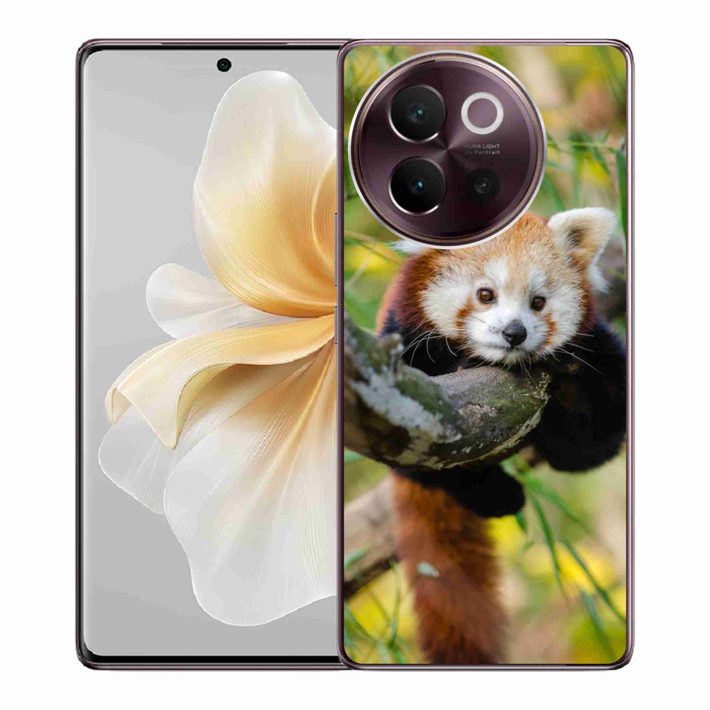 Gelový kryt mmCase na Vivo V40 Lite 5G - panda červená
