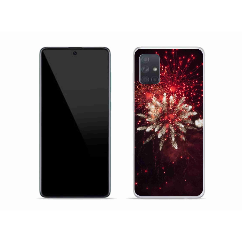 Gelový kryt mmCase na Samsung Galaxy A51 - ohňostroj