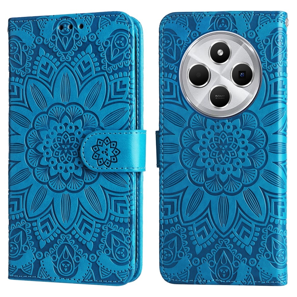 Sunflower knížkové pouzdro na Xiaomi Redmi 14C/Poco C75 - modré