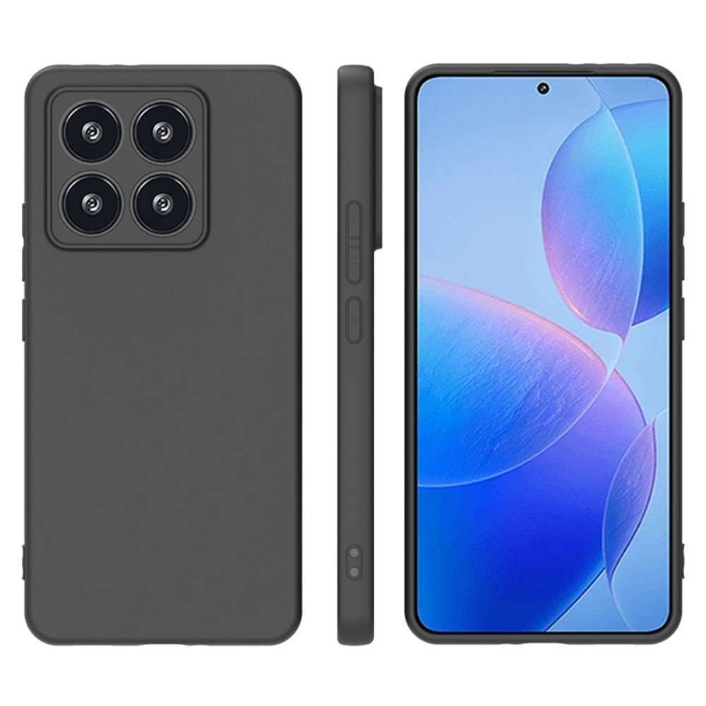 Matný gelový obal na Xiaomi 14T - černý