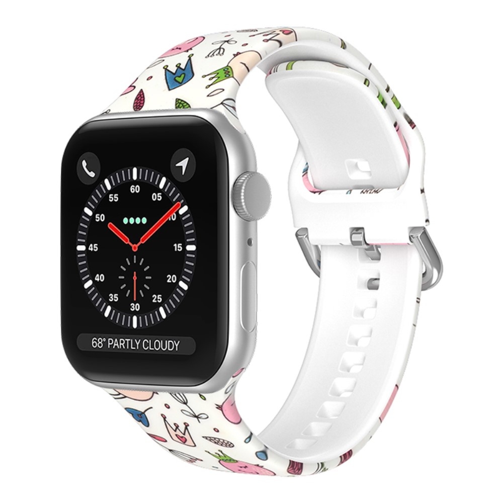 Print silikonový řemínek na Apple Watch Ultra/Ultra 2 49mm/SE/SE 2022/2023 44mm/9/8/7 45mm/6/5/4 44mm/3/2/1 42 mm - vzor C