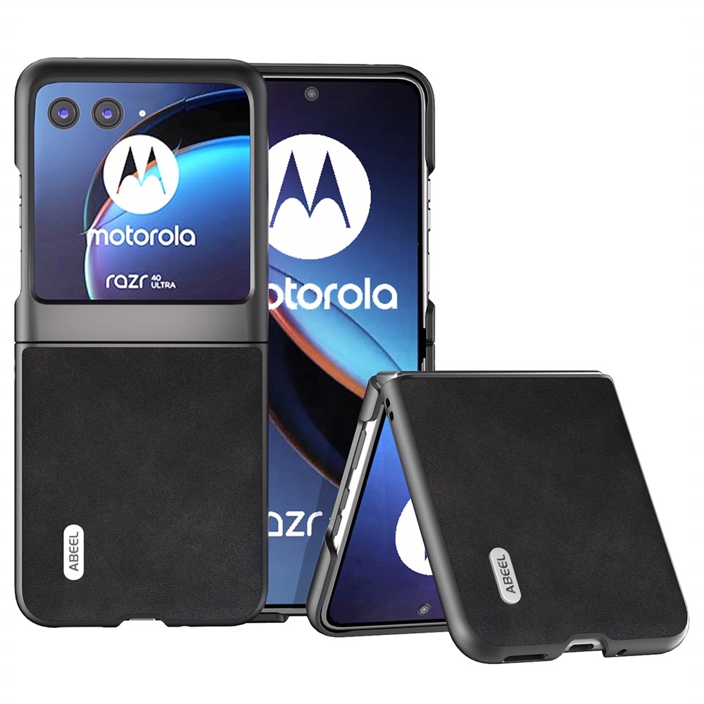 ABEEL plastový obal s pevnými zády na Motorola Razr 40 Ultra 5G - černý