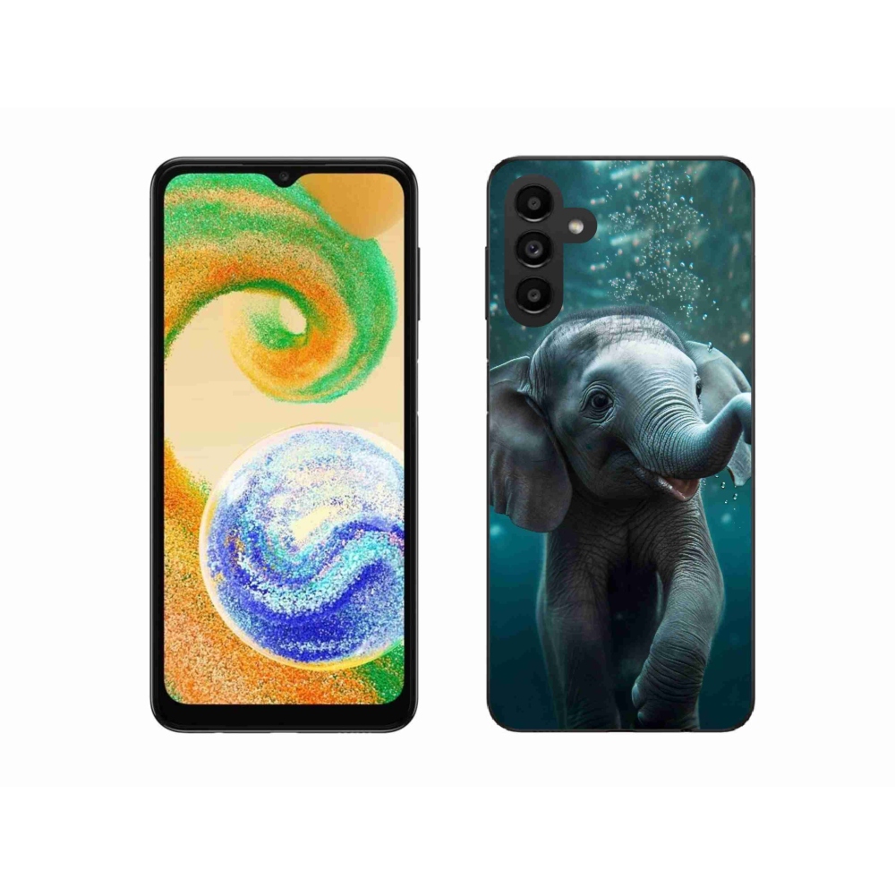 Gelový kryt mmCase na Samsung Galaxy A04s (164.7x76.7x9.1mm) - slůně pod vodou