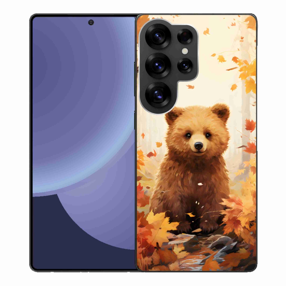Gelový kryt mmCase na Samsung Galaxy S25 Ultra - medvěd v lese