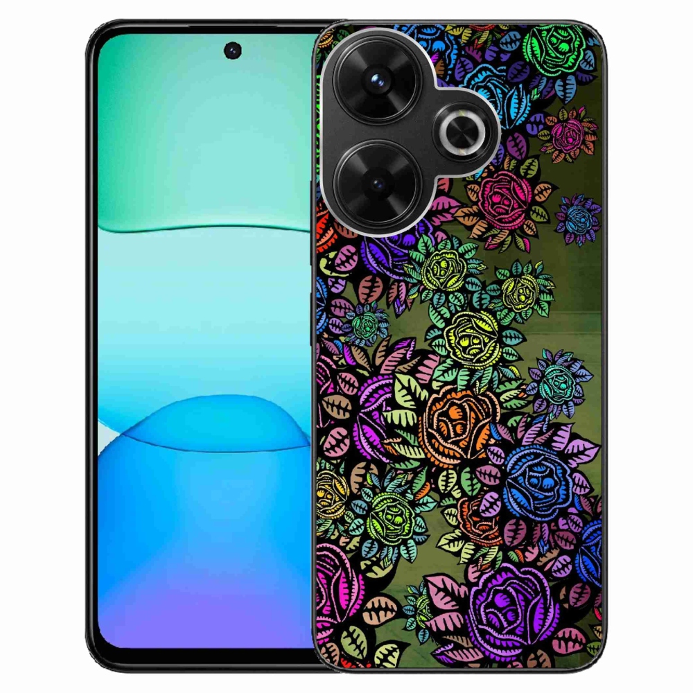 Gelový kryt mmCase na Xiaomi Redmi 13 4G/Poco M6 4G - květiny 6